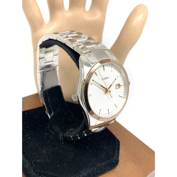 Rado Men's Watch R32184123 Hyperchrome Swiss Quartz Rose Gold Silver Steel 40mm - Picture 15 of 15